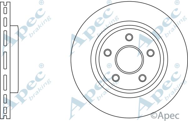 APEC BRAKING Jarrulevy DSK2936